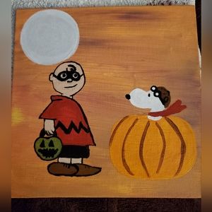Charlie Brown 6x6 Canvas